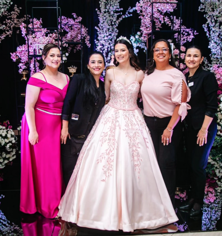 Família da debutante